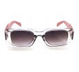 Óculos de Sol Acetato Feminino Transparente c/ Rose - 1837TRR