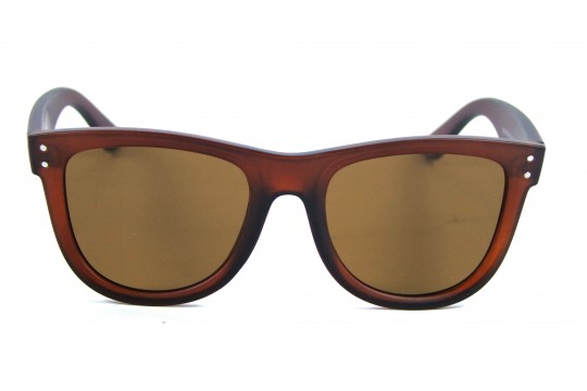 Óculos de Sol Reverso Acetato Unissex Marrom - 1838M