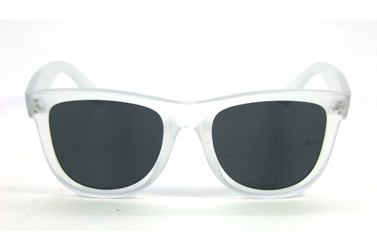 Óculos de Sol Reverso Acetato Unissex Transparente Lt Preta - 1838TRP