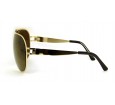 Óculos de Sol Metal Unissex Dourado - 20644D