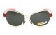 Óculos de Sol Metal Feminino Prata c/ Vermelho - 21026PT