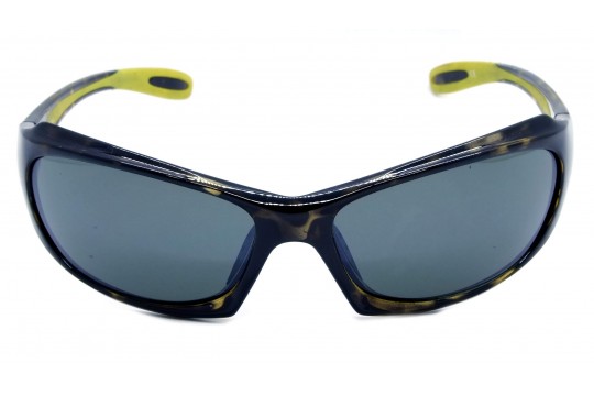 Óculos de Sol Acetato Masculino Esportivo Estampado Amarelo - 21127EA
