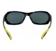 Óculos de Sol Acetato Masculino Esportivo Estampado Amarelo - 21127EA
