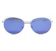 Óculos de Sol Metal Feminino Prata Lt Azul - 23081PA
