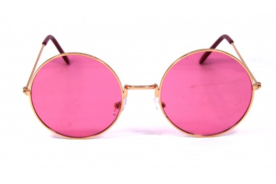 Óculos de Sol Metal Feminino Dourado Lt Rosa - 3129DR