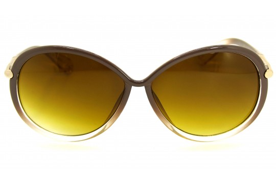 Óculos de Sol Acetato Feminino Marrom Claro - 31646MC