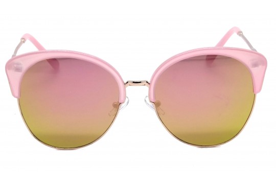 Óculos de Sol Acetato Feminino Flat Lens Rosa - 32193R