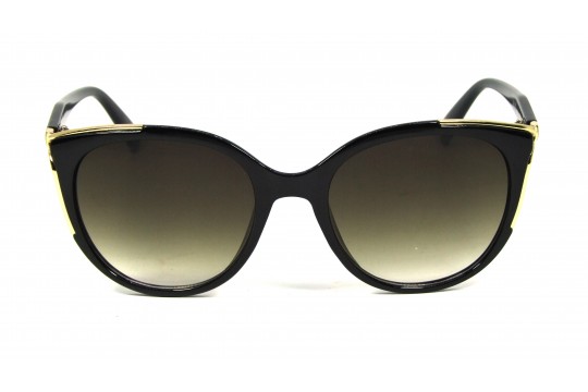 Óculos de Sol Acetato Feminino Preto c/ Dourado - 3357PD