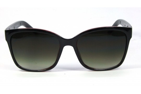 Óculos de Sol Acetato Feminino Preto c/ Vinho - 3372PV