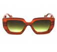 Óculos de Sol Acetato Feminino Rajado Amarelo - 34226RA