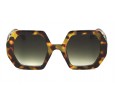 Óculos de Sol Acetato Feminino Estampado Marrom - 34232EM