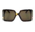 Óculos de Sol Acetato Feminino Estapado Marrom Lt Marrom - 34234EMM