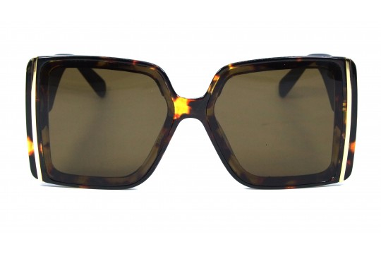 Óculos de Sol Acetato Feminino Estapado Marrom Lt Marrom - 34234EMM