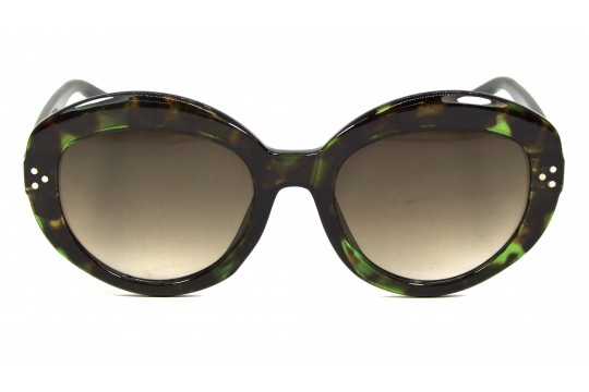 Óculos de Sol Acetato Feminino Estampado Amarelo Escuro - 34267EAE