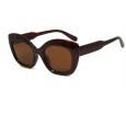 Óculos de Sol Acetato Feminino Vinho Lt Marrom - 34303FLVM