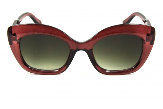 Óculos de Sol Acetato Feminino Vinho Lt Preto Degrade - 34303FLVPD