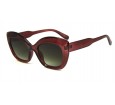 Óculos de Sol Acetato Feminino Vinho Lt Preto Degrade - 34303FLVPD