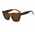 Óculos de Sol Acetato Feminino Estampado Marrom - 34309SDEM