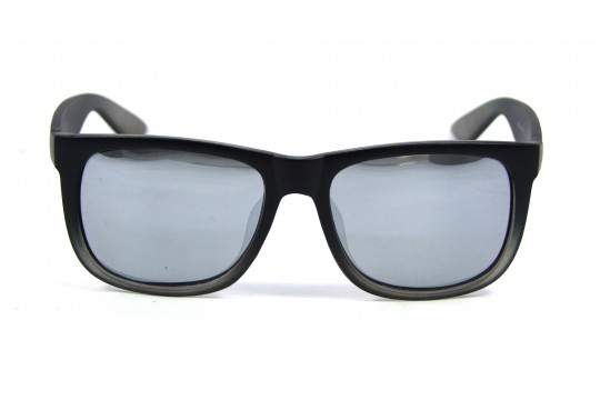 Óculos de Sol Acetato Masculino Preto Fosco Lt Prata - 4165ACPPFP