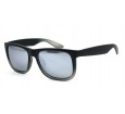 Óculos de Sol Acetato Masculino Preto Fosco Lt Prata - 4165ACPPFP