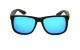 Óculos de Sol Acetato Masculino Preto Fosco Lt Azul - 4165PFA