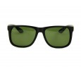 Óculos de Sol Acetato Masculino Preto Fosco Lt Verde - 4165PFV