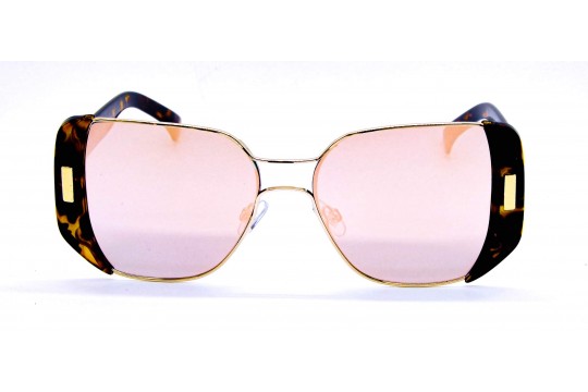 Óculos de Sol Metal Flat Lens Feminino Estampado Lt. Rosa - 4438FLRVER