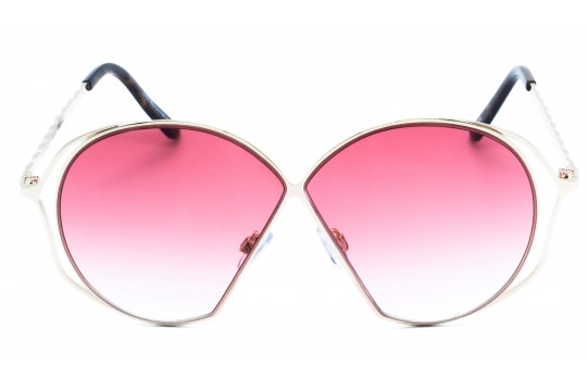 Óculos de Sol Metal Feminino Rosa - 4743FLR