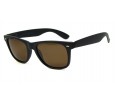 Óculos de Sol Acetato Unissex Preto Fosco Lt Marrom - 5401ASMBLKPFM