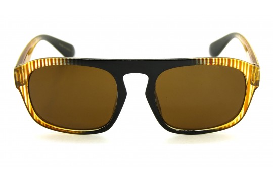 Óculos de Sol Acetato Masculino Preto c/ Amarelo - 540631PA