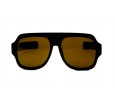 Óculos de Sol Acetato Unissex Preto C/ Dourado - 541095PD