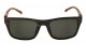 Óculos de Sol Acetato Masculino Amadeirado Escuro Haste Clara - 541104WDAEHC