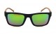 Óculos de Sol Acetato Masculino Preto Fosco Lt Verde - 541104WDRVPFV