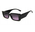 Óculos de Sol Acetato Feminino Preto Lt Lilás - 541116PL