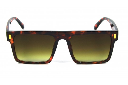 Óculos de Sol Acetato Unissex Estampado Marrom - 541134FLSDEM