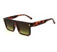 Óculos de Sol Acetato Unissex Estampado Marrom - 541134FLSDEM