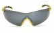 Óculos de Sol Acetato Esportivo Unissex Preto c/ Dourado - 55662D