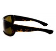 Óculos de Sol Acetato Masculino Esportivo Polarizado Estampado Marrom - 55669EM