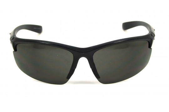 Óculos de Sol Acetato Esportivo Preto Fosco c/ Cinza - 570127PFC