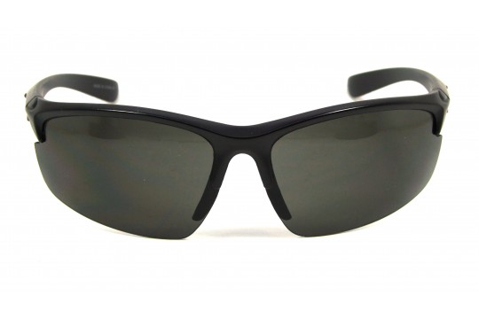 Óculos de Sol Acetato Esportivo Preto Fosco c/ Vermelho - 570127PFV