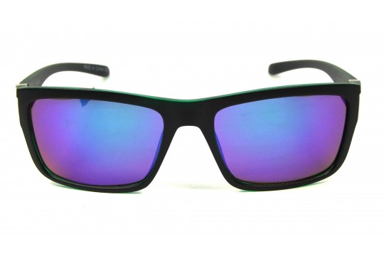 Óculos de Sol Acetato Masculino Preto Fosco Lt Verde - 570141PFV