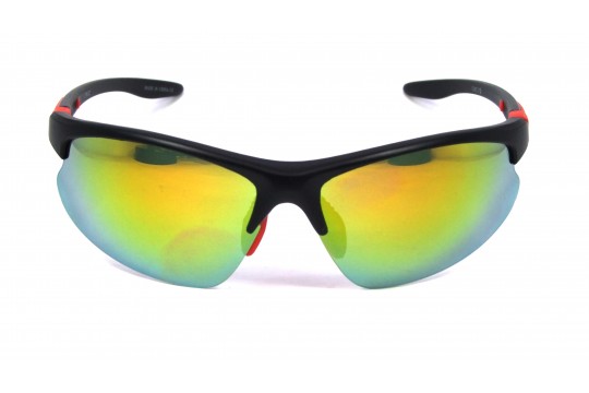 Óculos de Sol Acetato Esportivo Preto Lt Laranja - 570152PL