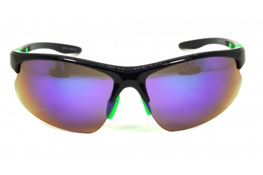 Óculos de Sol Acetato Esportivo Preto Lt Verde - 570152PV