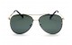 Óculos de Sol Metal Flat Lens Unissex Dourado Lt Verde  - 71018DV