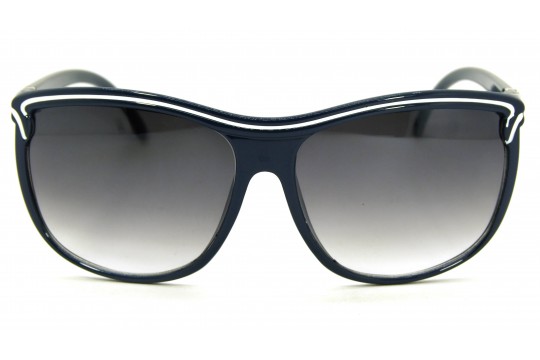 Óculos de Sol Acetato Feminino Preto c/ Azul - 7283PA