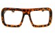 Óculos Conceitual Acetato Unissex Estampado Marrom - 80332EM