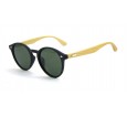 Óculos de Sol Bambu Preto Fosco Lt Verde  - 8317PFV