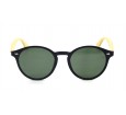Óculos de Sol Bambu Preto Fosco Lt Verde  - 8317PFV