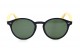 Óculos de Sol Bambu Preto Fosco Lt Verde  - 8317PFV