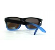 Óculos de Sol Acetato Masculino Preto Fosco Lt Azul c/ Azul - 9102PFAA